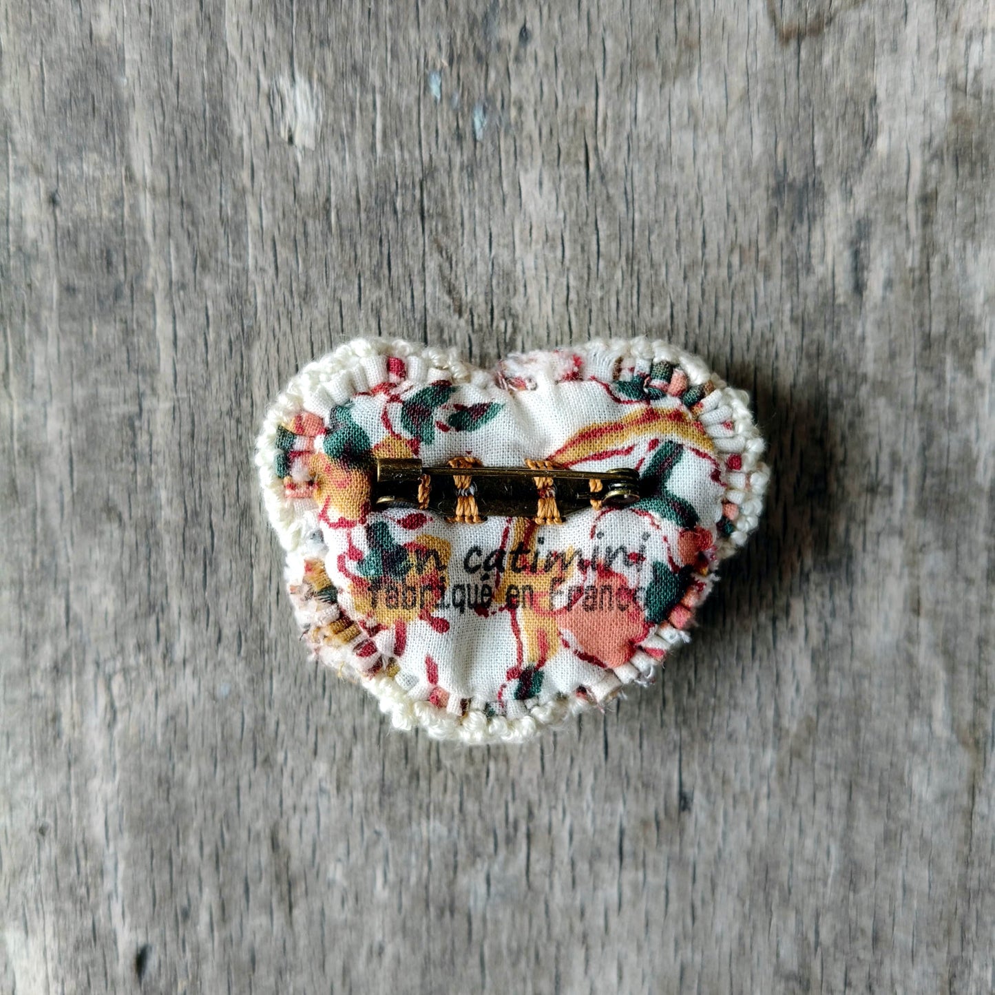 Broche en tissu plif indpobi