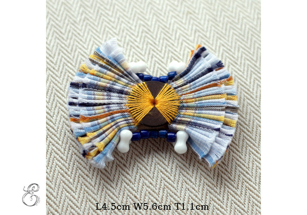 Broche en tissu plif noup olb