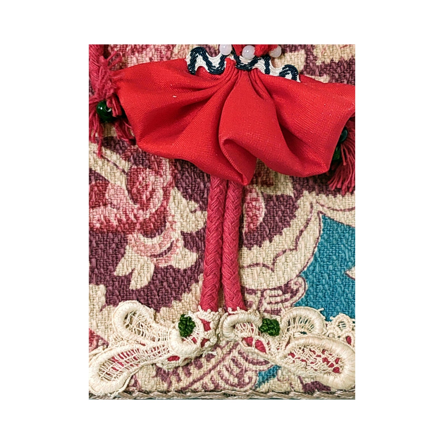 tableau une fille rouge